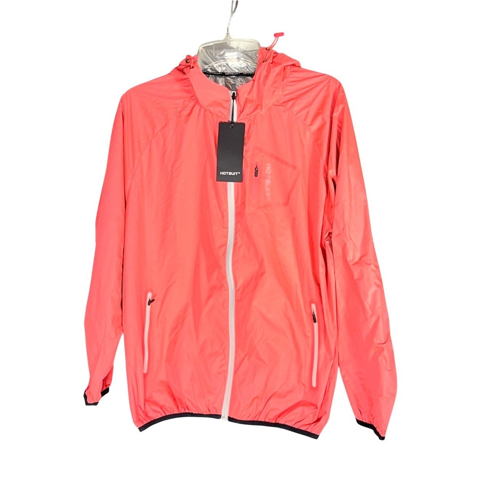 Hotsuit NEW Men's Neon Coral 3XL Lightweight Hooded Jacket sweat suit